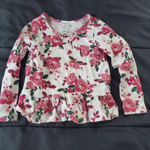girl 2t skinny jeans and flower print long sleeve - Picture 3 of 3